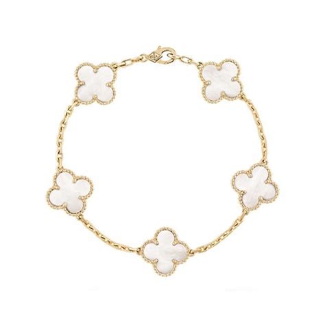 Vòng Đeo Tay Van Cleef & Arpels Cổ Điển 4 Lá May 